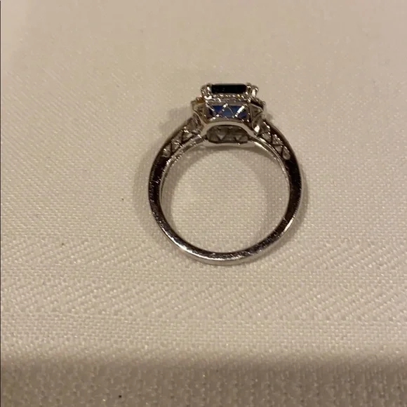 Blue Sapphire CZ Ring - Picture 6 of 7